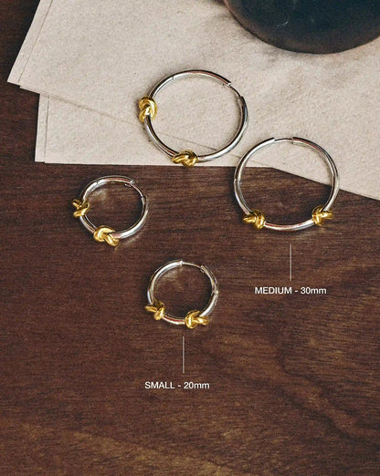 Lucy Williams ノット スモール フープピアス